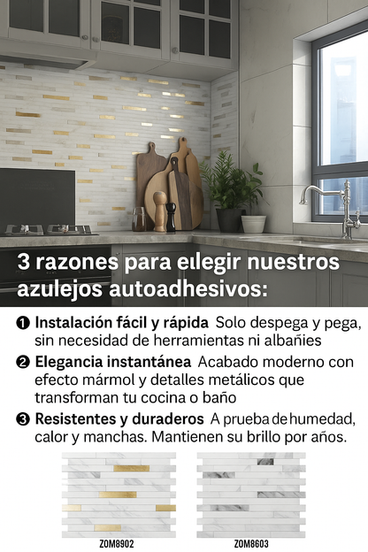 Azulejos autoadhesivos