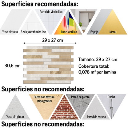 Azulejos autoadhesivos